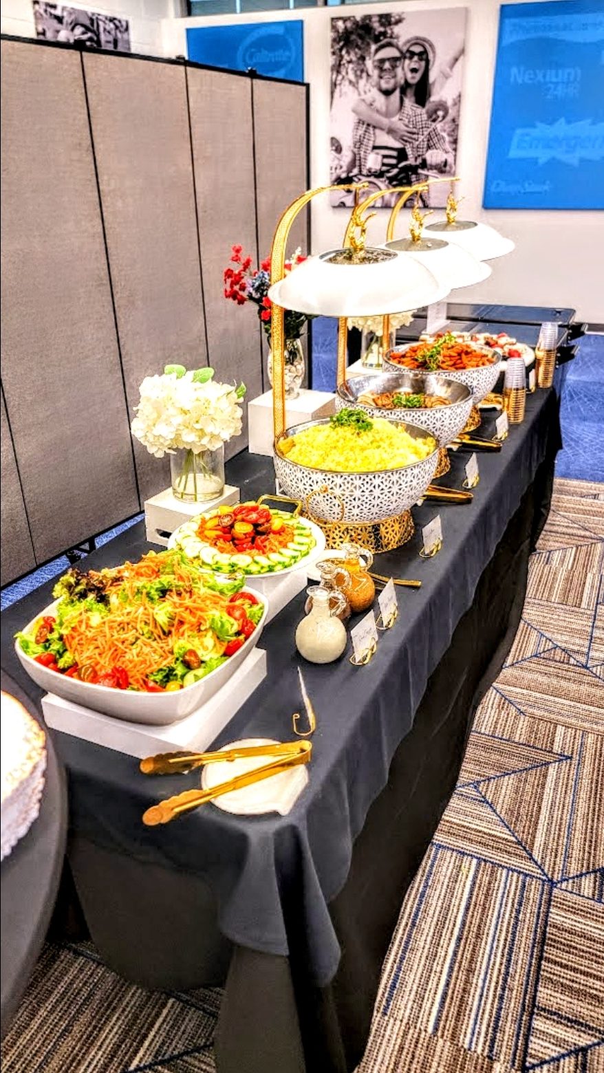 Corporate catering buffet by Chef Jean Lorestil